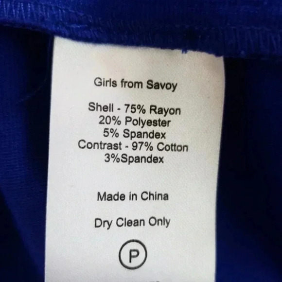 Anthropologie Girls From Savoy Blue Ponte Dress Velvet Bow Taylor Swift Size M - Picture 8 of 10